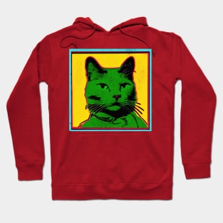 Pop Art Style Cat Hoodie